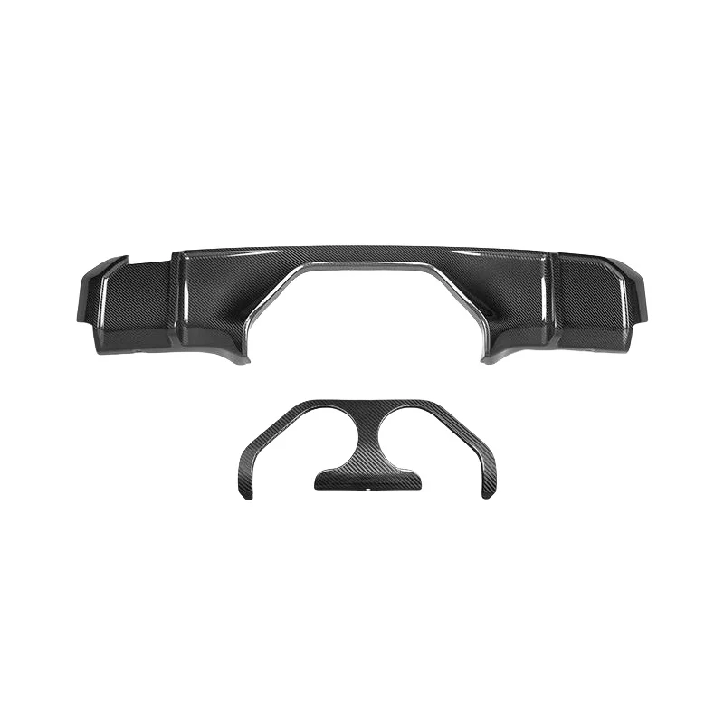 BMW-M4-G82, M3-G80 Dry carbon fiber rear lip, exhaust baffle